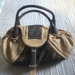 Fendi Brown and Tan Handbag